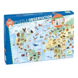 Puzzle observación - Los animales del mundo 100 pzas.