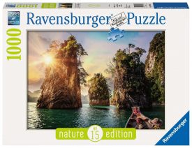 Puzzle - Tres rocas en Cheow Lan, Tailandia 1000 pzas.
