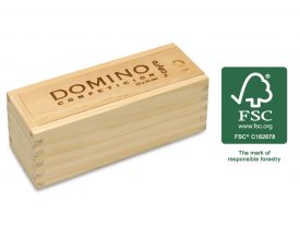 Domino competición - Caja madera