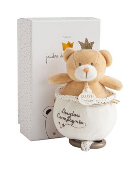Osito pequeño rey caja de música - Doudou et Compagnie