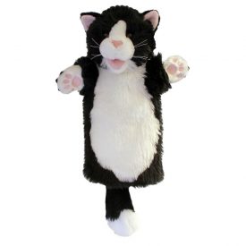 Marioneta cuerpo largo Puppet - Gato negro y blanco