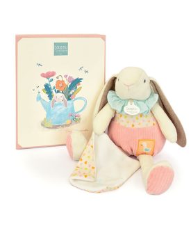 Lapin ciboulette Marioneta con doudou - Doudou et Compagnie