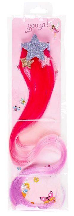 Pinza Inge cabello rosa-lila