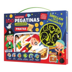 MALETÍN 100 PEGATINAS LUMINISCENTES - PIRATAS