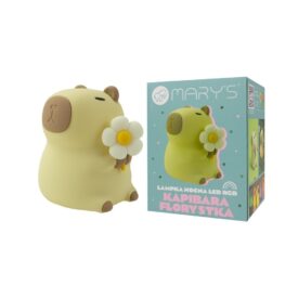 Mary's - Lámpara de noche LED RGB Capybara Flor
