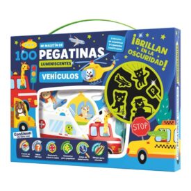 MALETÍN 100 PEGATINAS LUMINISECTES - VEHÍCULOS