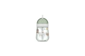 Vaso con pajita MIO 300ml Pequeña Granja - Little Dutch