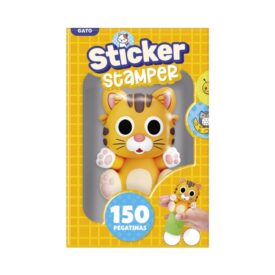 Set Sticker stamper - Gato