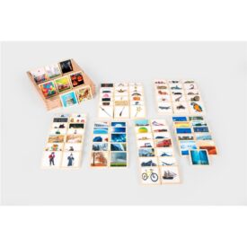 Caja con 90 fichas de madera para crear - Tickit