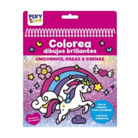 Colorea dibujos brillantes - Unicornios, hadas y sirenas