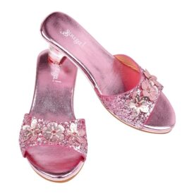 Sandalias Tacón Mariona, rosa metálico t 24/25 - Souza
