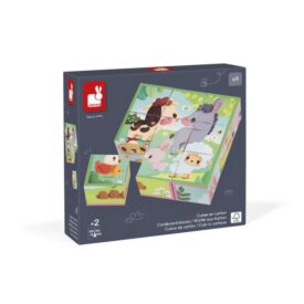 9 cubos rompecabezas - Animales de la granja