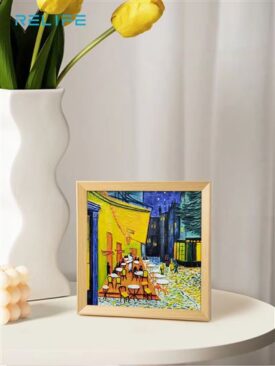 Set de pintura 3D - Café Terrace at Night