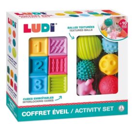 Conjunto 6 bolas 6 cubos - Ludi