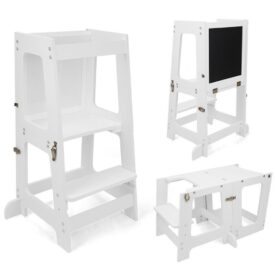 3 en 1 Torre de aprendizaje Blanco