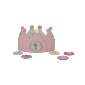 Corona de cumpleaños con números - Rosa