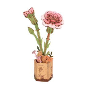 Wooden Bloom Draft - Clavel Rosa