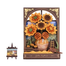 Artistic 3D Painting - Golden Sunflower