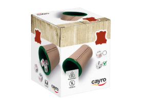 Cubilete cuero forrado poker