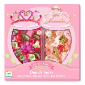 Perlas dúo de tiaras - Rosa