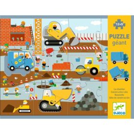 Puzzle Gigante - Sitio de construcción 12+5 pzas.