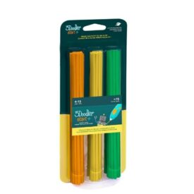 3Doodler Start - Recambios 75 filamentos amarillo, naranja y verde