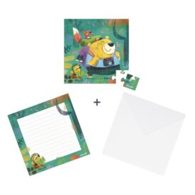 Tarjeta puzzle cumpleaños - Excursión