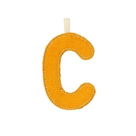 Letra de tela - C (Fosforescente)