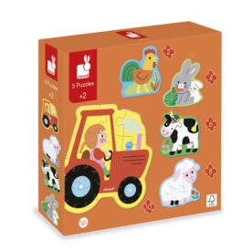 Puzzle evolutivo - La Granja 2,4,6,8 y 10 pzas.