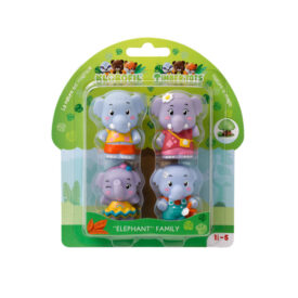 Lote de 4 personajes familia Elefante - Klorofil