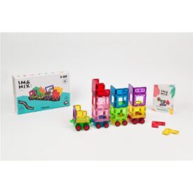 Braintoys Imanix - Tren con vagones 38 pzas.