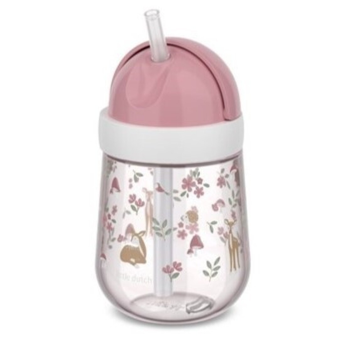 Vaso con pajita MIO 300ml Fairy Garden – Little Dutch