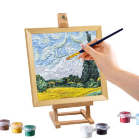 Set de pintura 3D - Wheat Field with Cypresses
